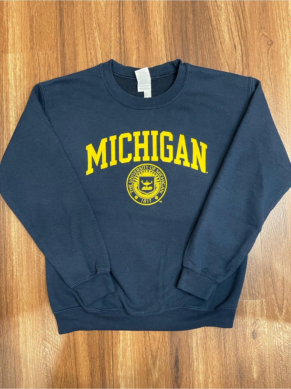 University of Michigan Heavy Blend Sweatshirt Size S Navy Blue